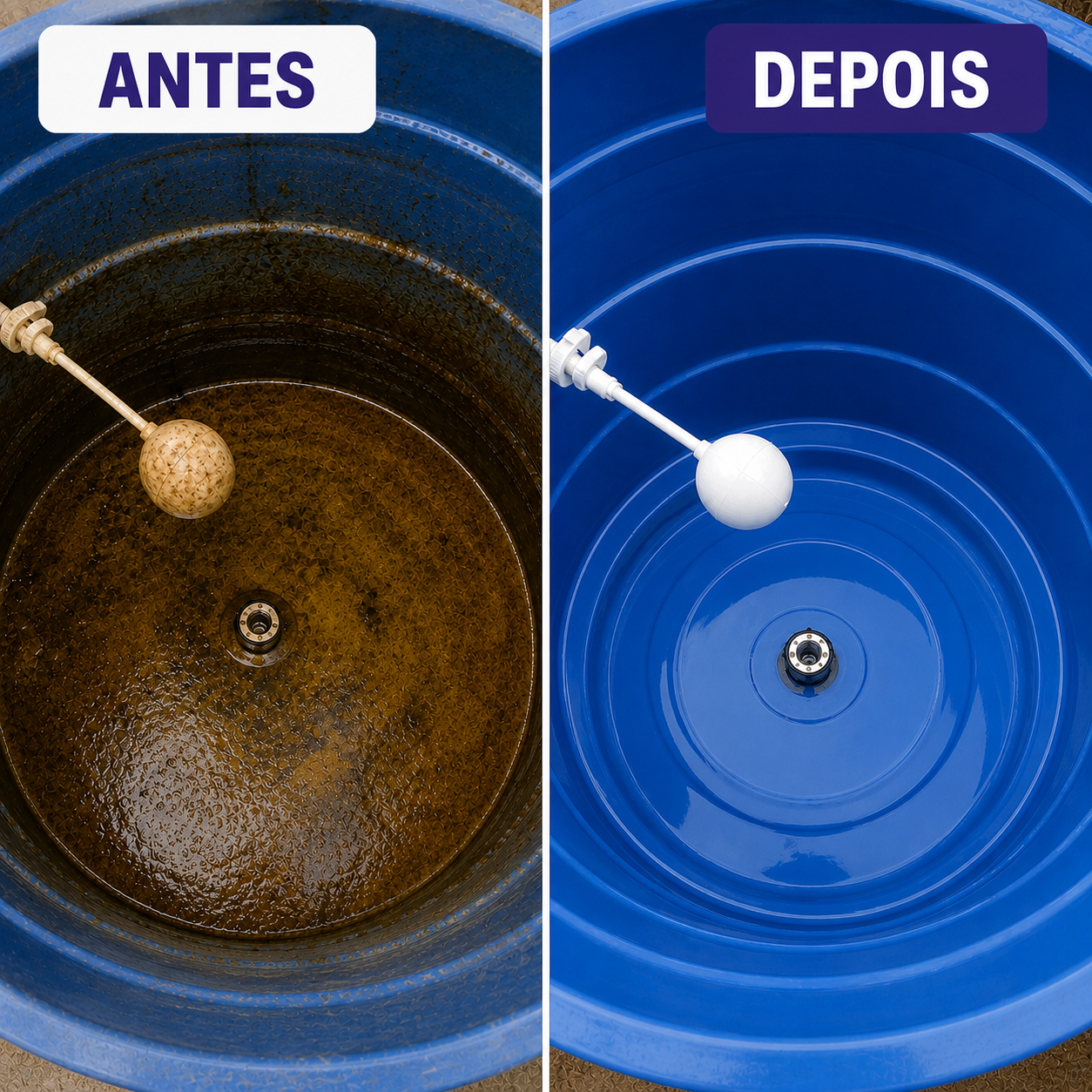 Desentupimento de caixa da aguaARC em Itapoá