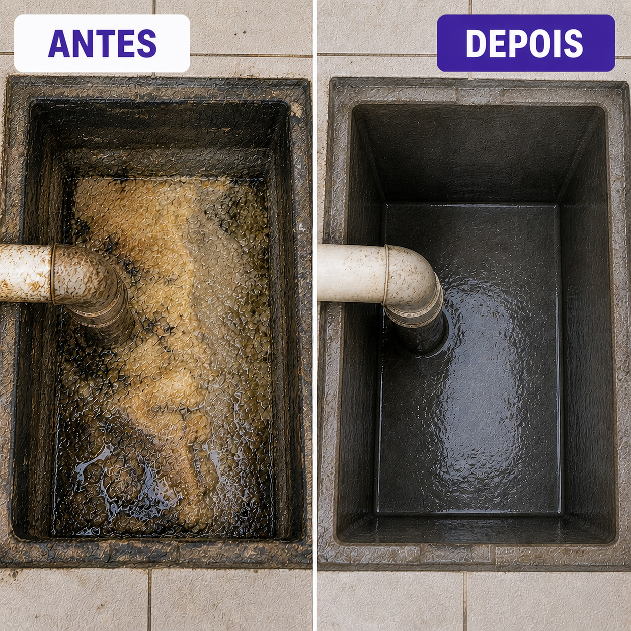 Desentupimento de caixa de gordura ARC em Itapoá